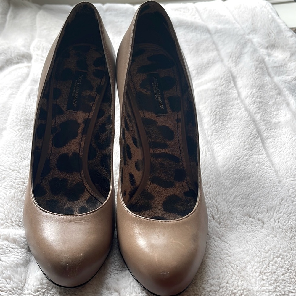 I am selling a pair of beautiful Dolce Gabba shoes in Tan